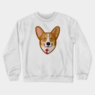 Cute Corgi Drawing Crewneck Sweatshirt